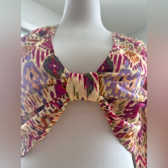 NWT Zara Long Sleeve linen Crop US S - Picture 2 of 9